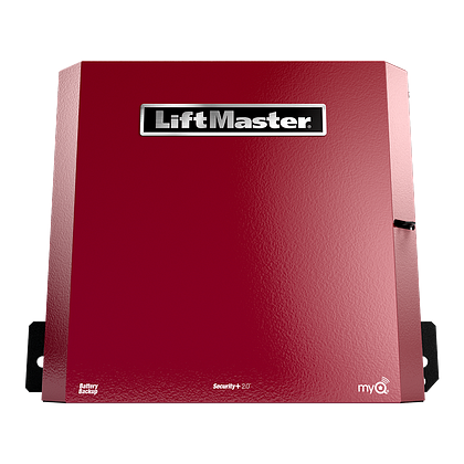 LiftMaster HCTDCUL heavy commercial DC trolley operator with battery backup — supplied by POCO Garage Doors in Coquitlam